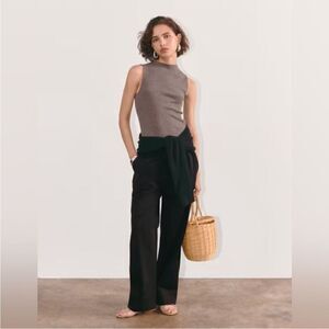 NWT Everlane Organic Cotton The Easy Pant in Black Size S